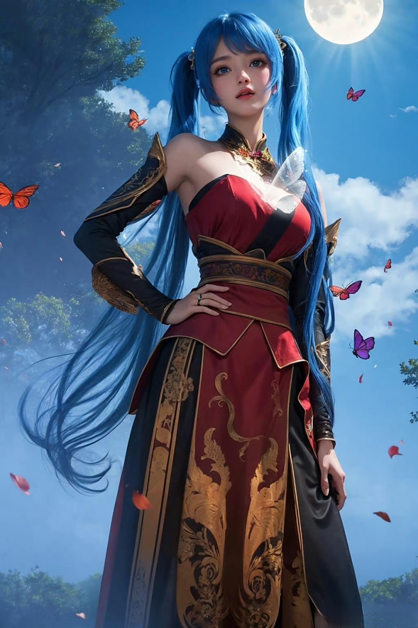 国漫女神# 蓝发萝莉少女元龙高瑶,大家觉得符合原著吗?