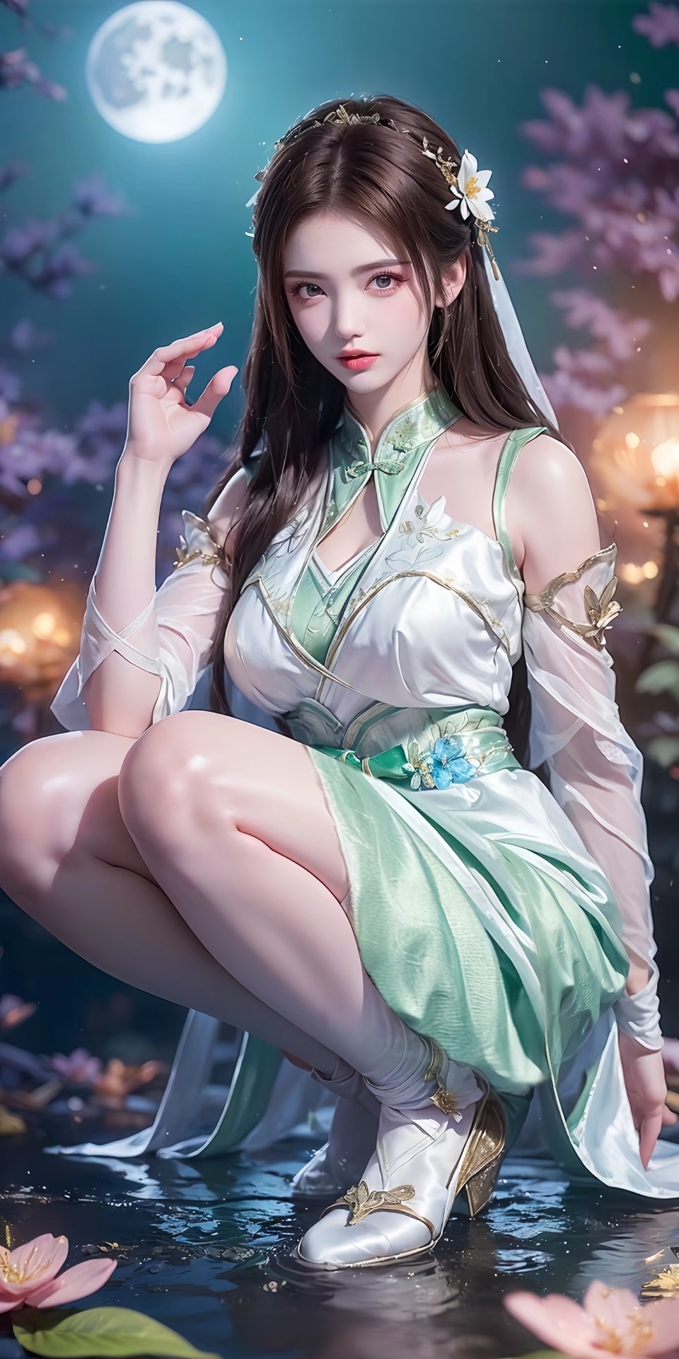 国漫女神# #斗破苍穹# 古风古韵优雅动人的绿色系女神纳兰嫣然,这样