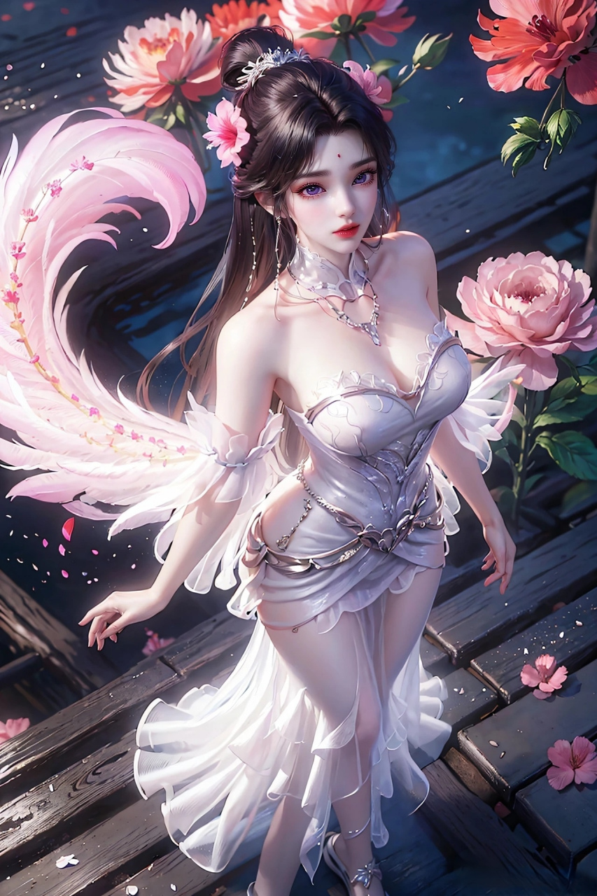 完美世界# #国漫女神# 粉色系列的清新脱俗的月婵仙子,真是太美了 !!