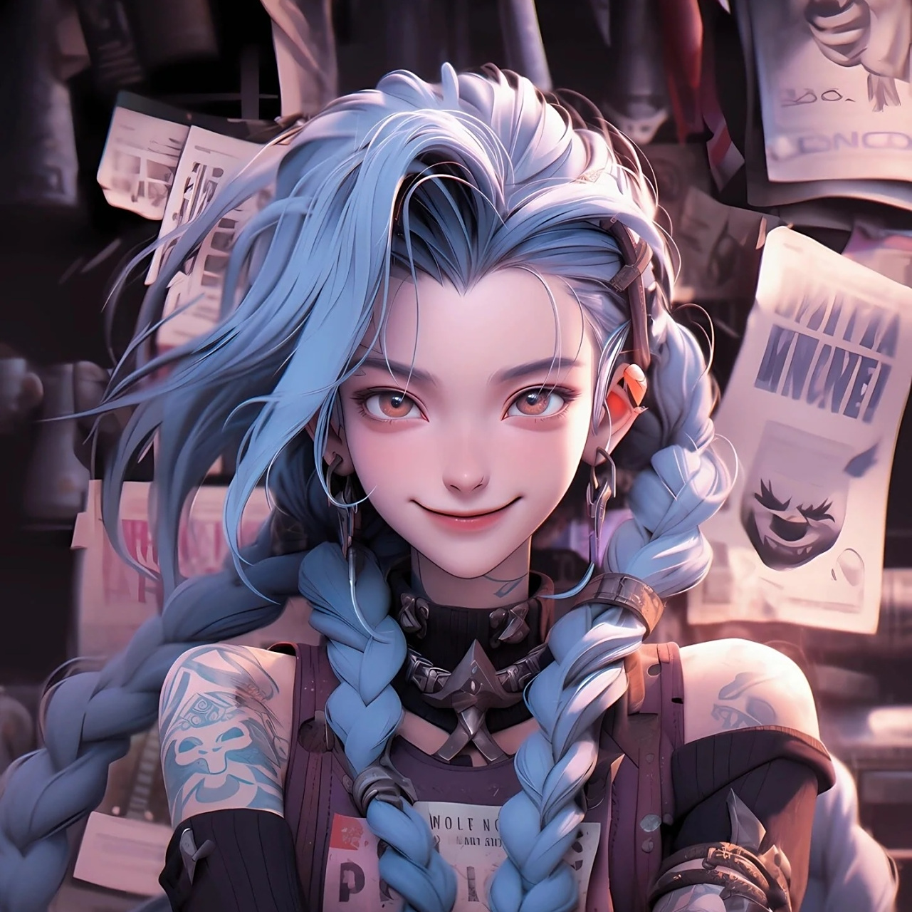 动漫头像和壁纸# 海报风炫彩斑斓的女生专属头像,大家喜欢的话,嫉得