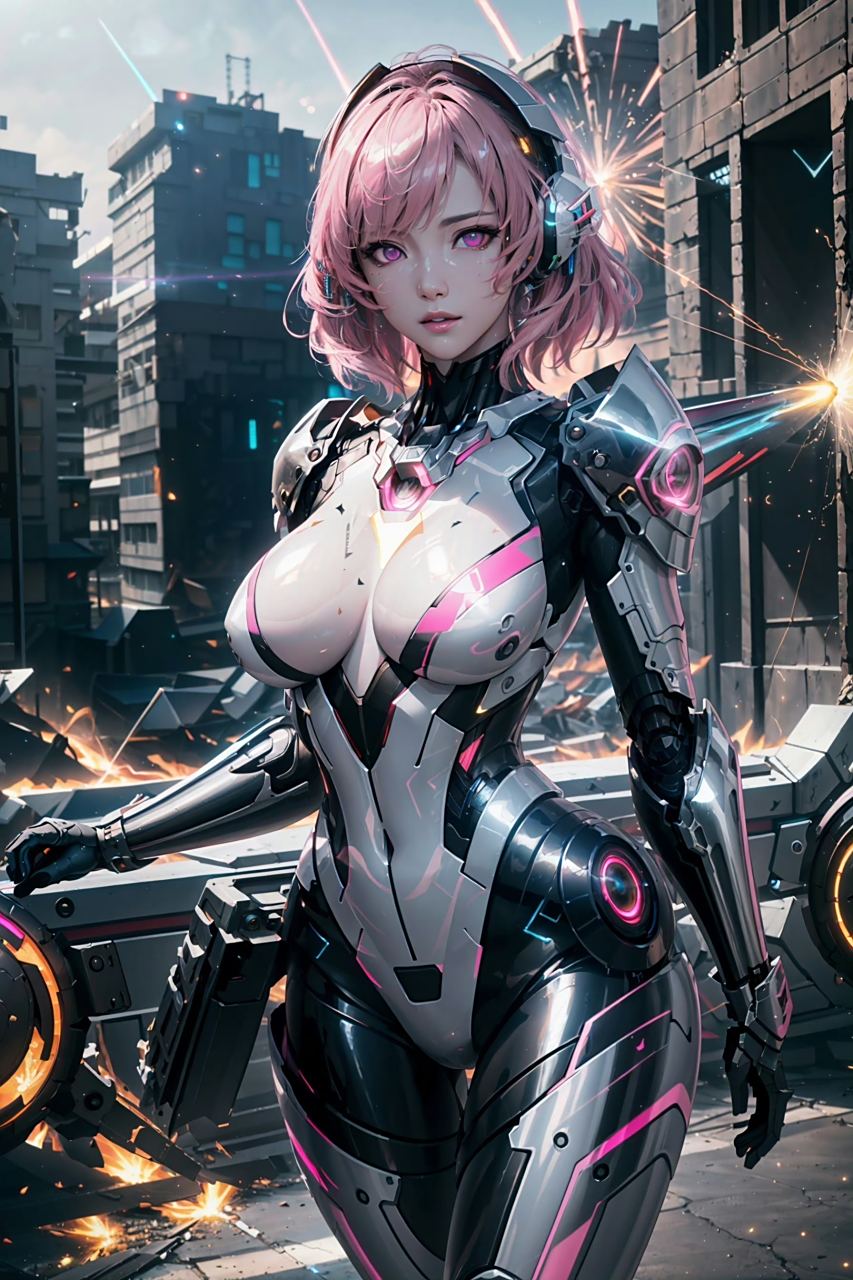 二次元# #ai艺术季# #ai绘画# 机甲少女