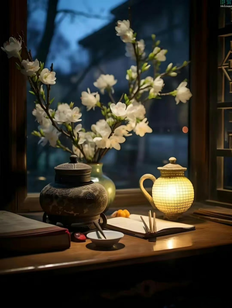 背景图# 听听曲,看看书唯美意境背景图,大家觉得如何呢?