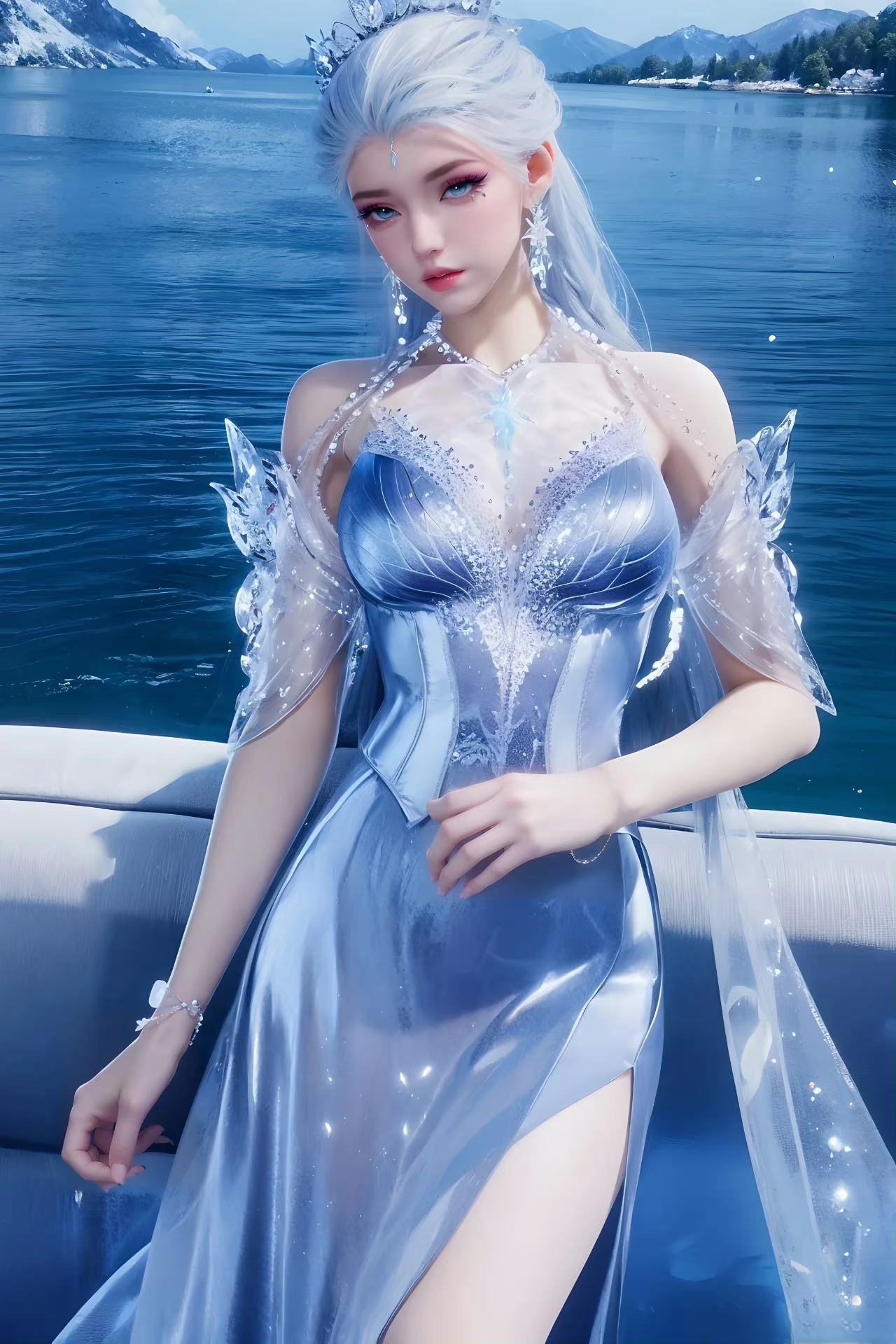 国漫女神# 极北之地三大天王的冰天雪女,斗罗大陆之中的最美凶兽雪 