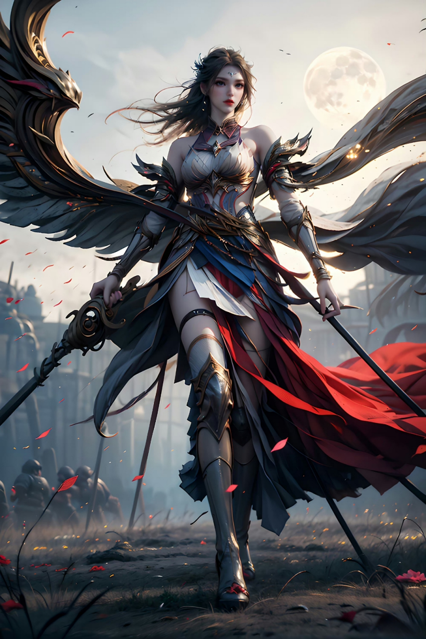 斗罗大陆# 欧美风格的天使之神千仞雪,太酷太美了吧!