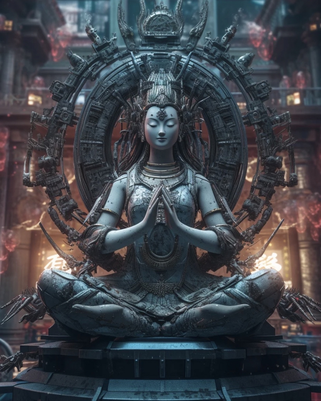 来自大佛plus的压迫感. #ai绘画# #ai共创计划