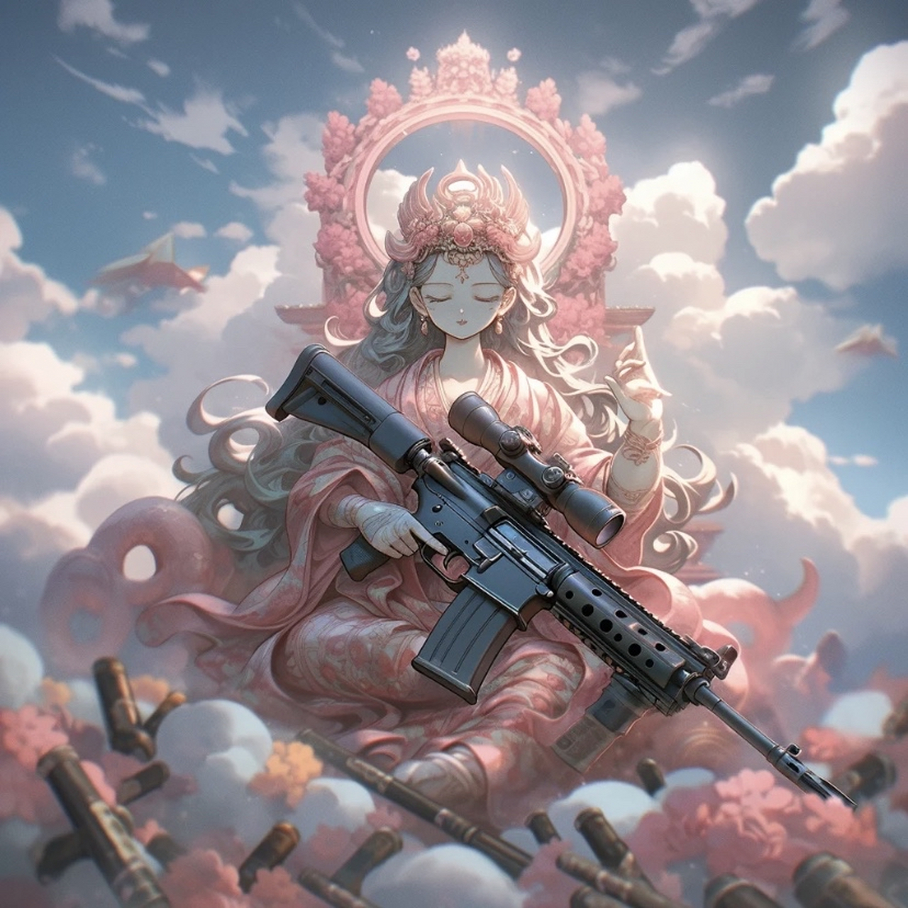 南无加特林菩萨 #ai共创计划# #ai绘画