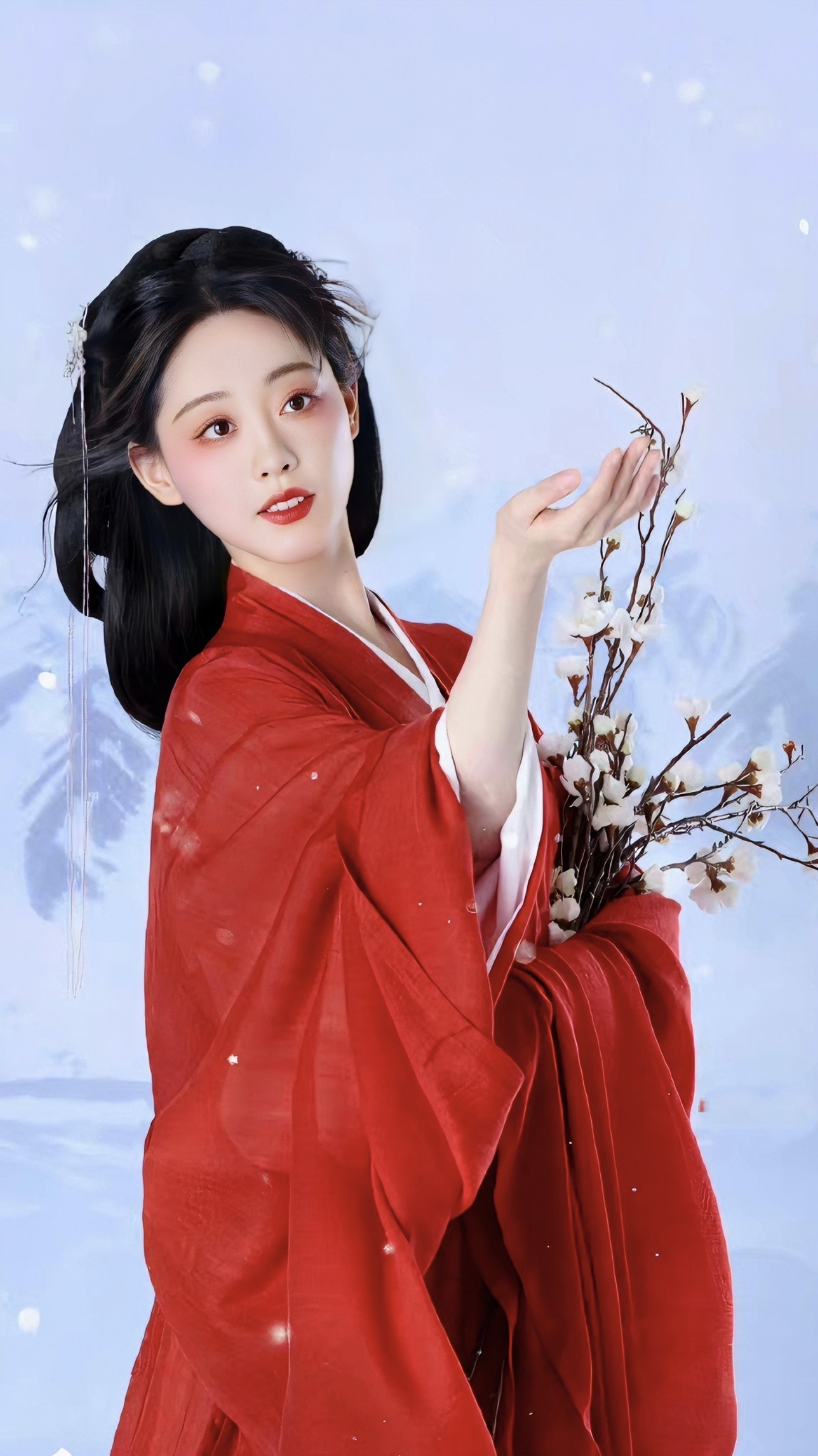 [色]一袭红衣尽风华～#祝绪丹# #古装# #古装美女# #养眼美女