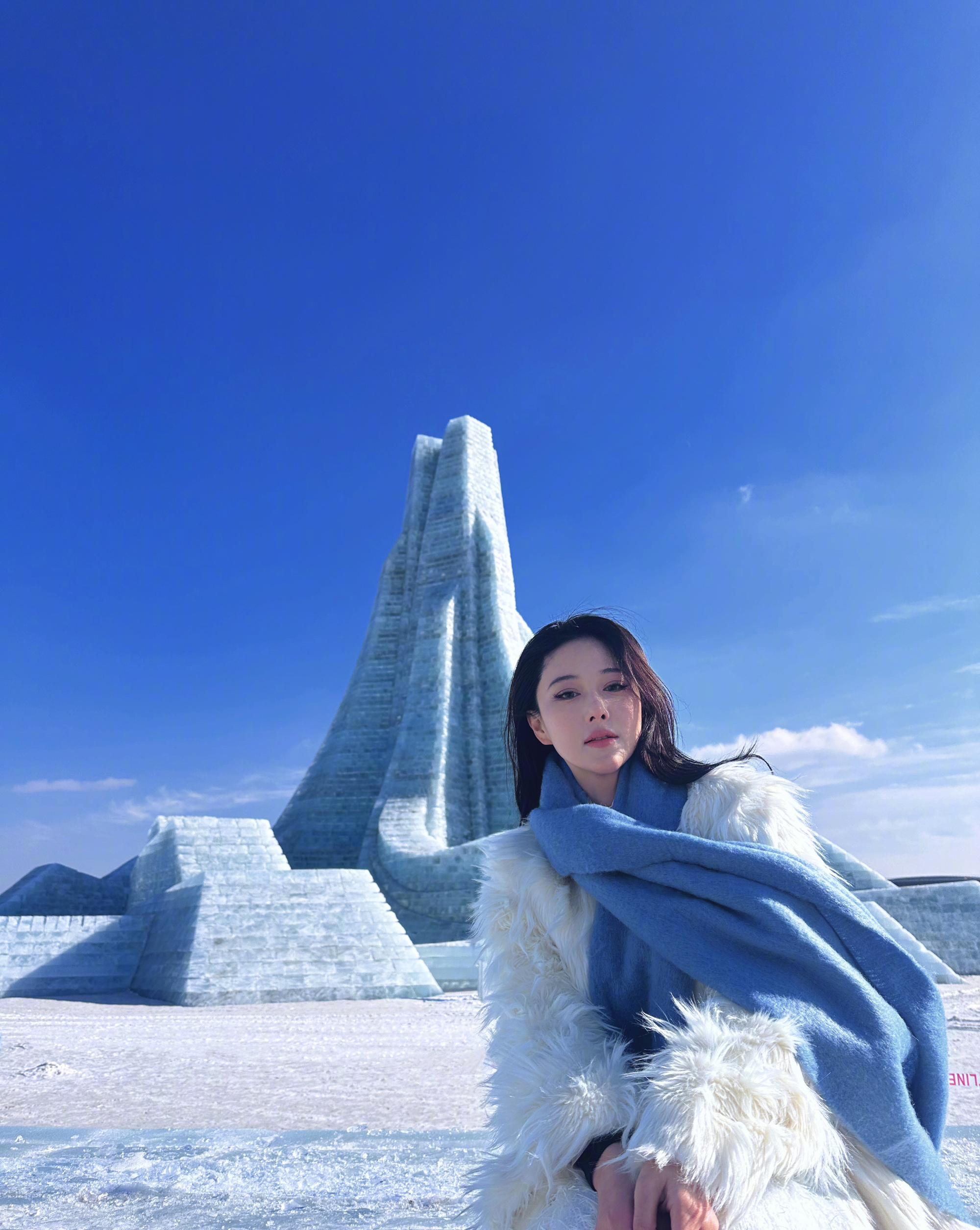 随拍都好美 ​～#张馨予# #哈尔滨# #明星生图大赏