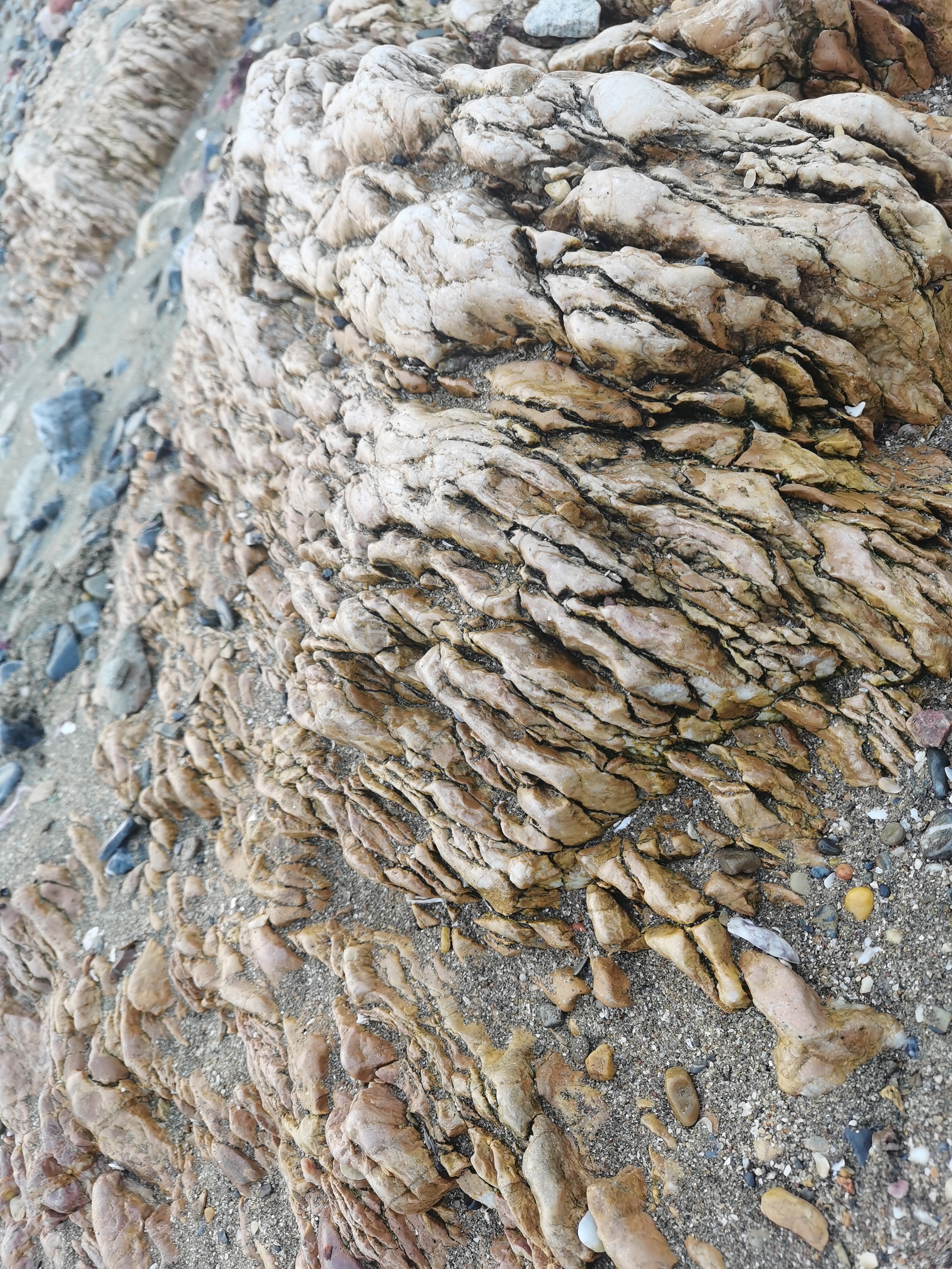 大连金石滩的怪石