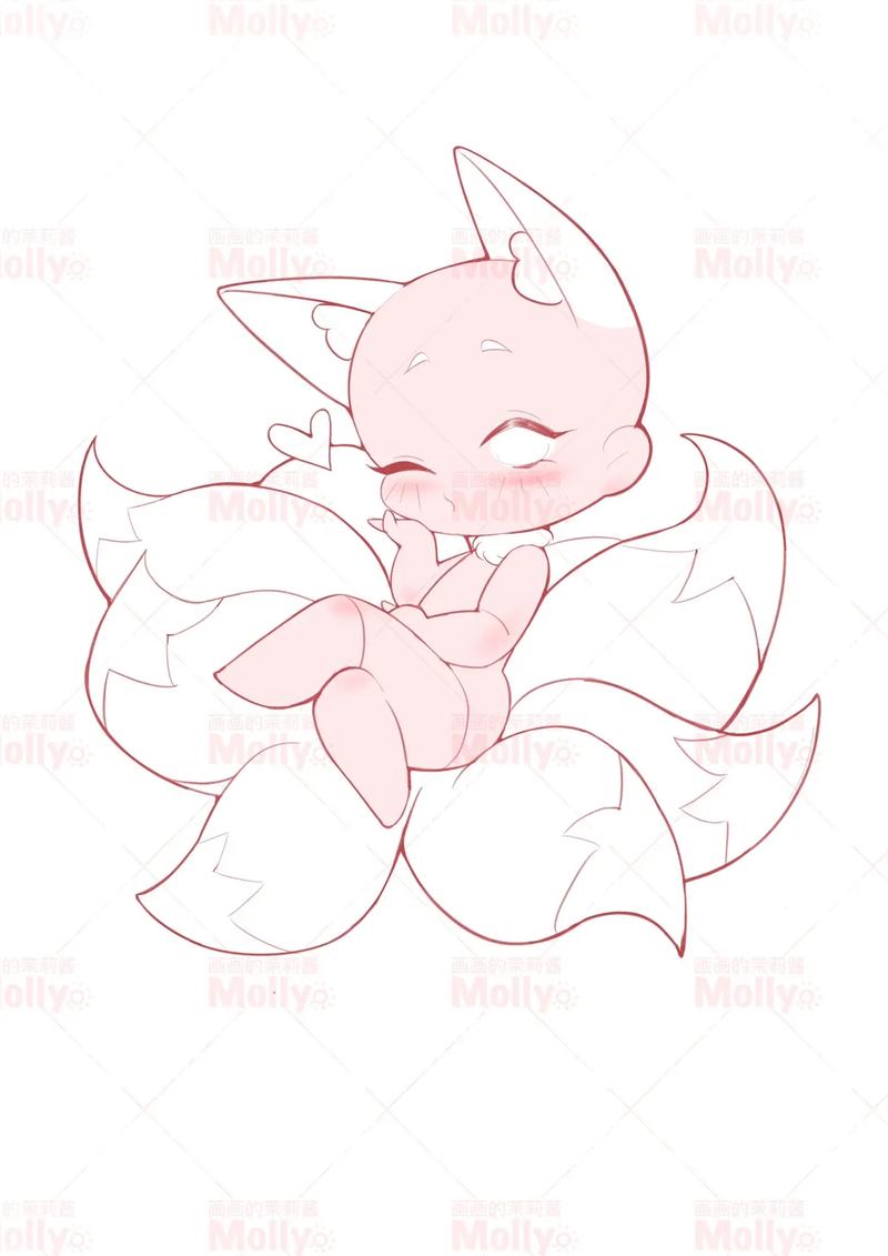 九尾狐少女,图片