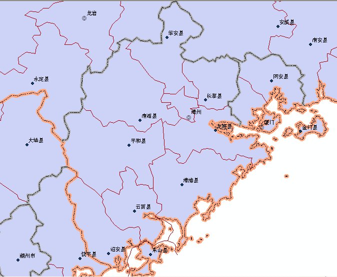 平和县:福建省漳州市辖县,素有"八省通衢"之称.