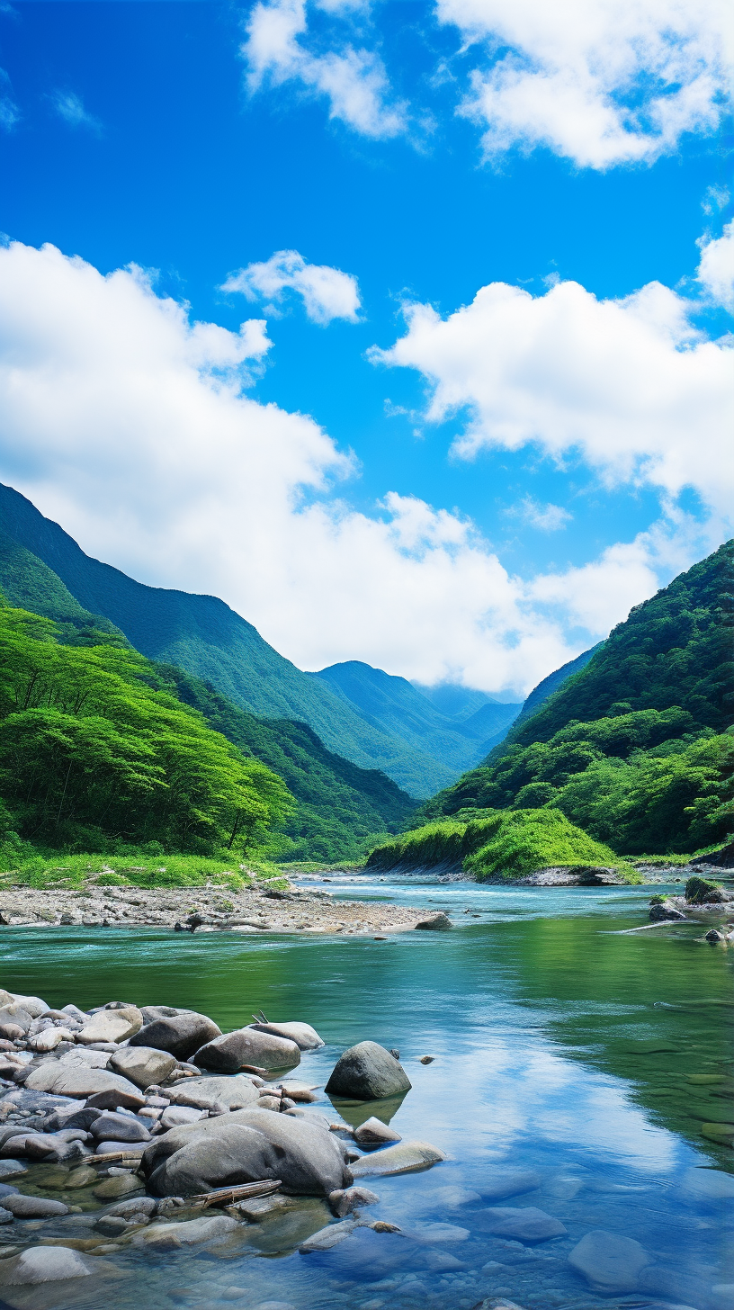 山青水秀美无比