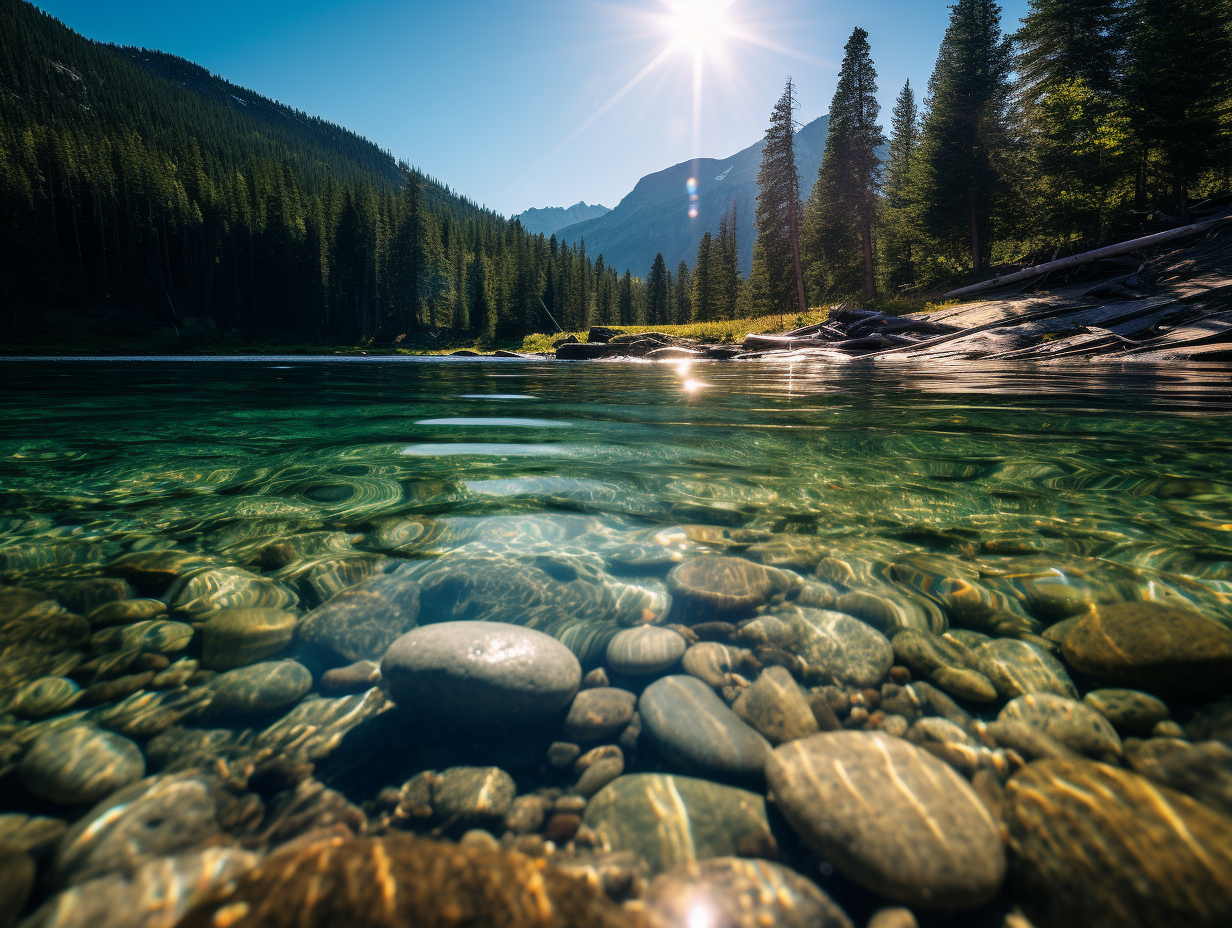湖面波光粼,柔光映水面.涟漪层层起,湖光如画美.