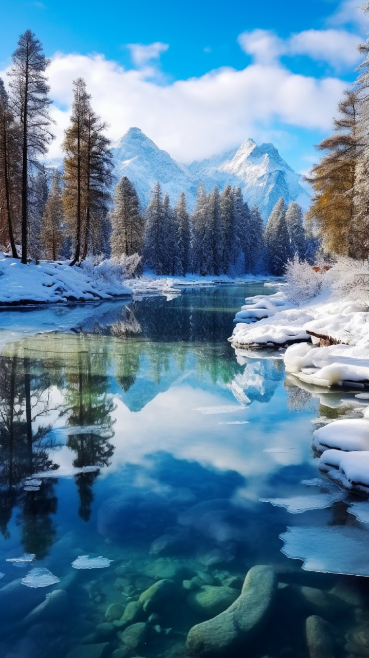 冰雪风景图片 唯美图片