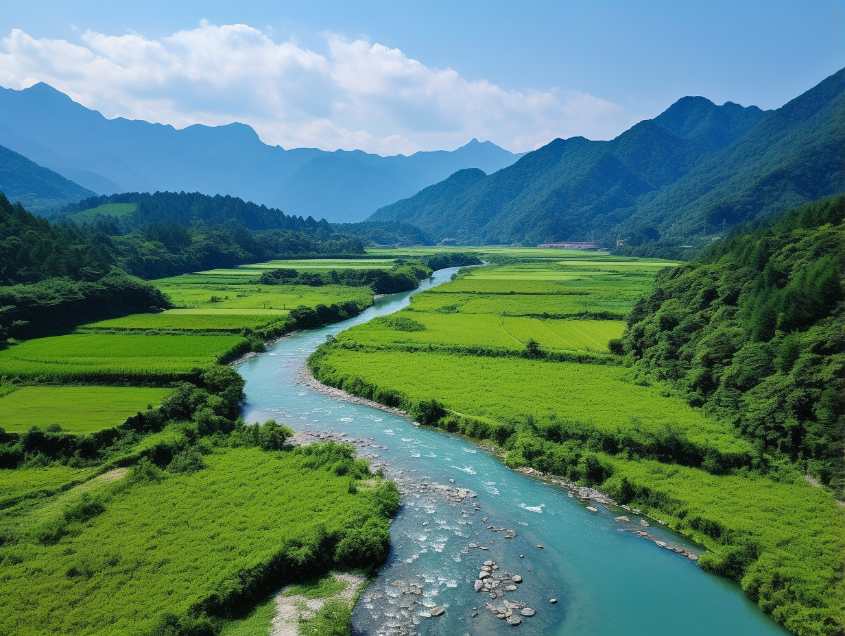 河流潺潺图片