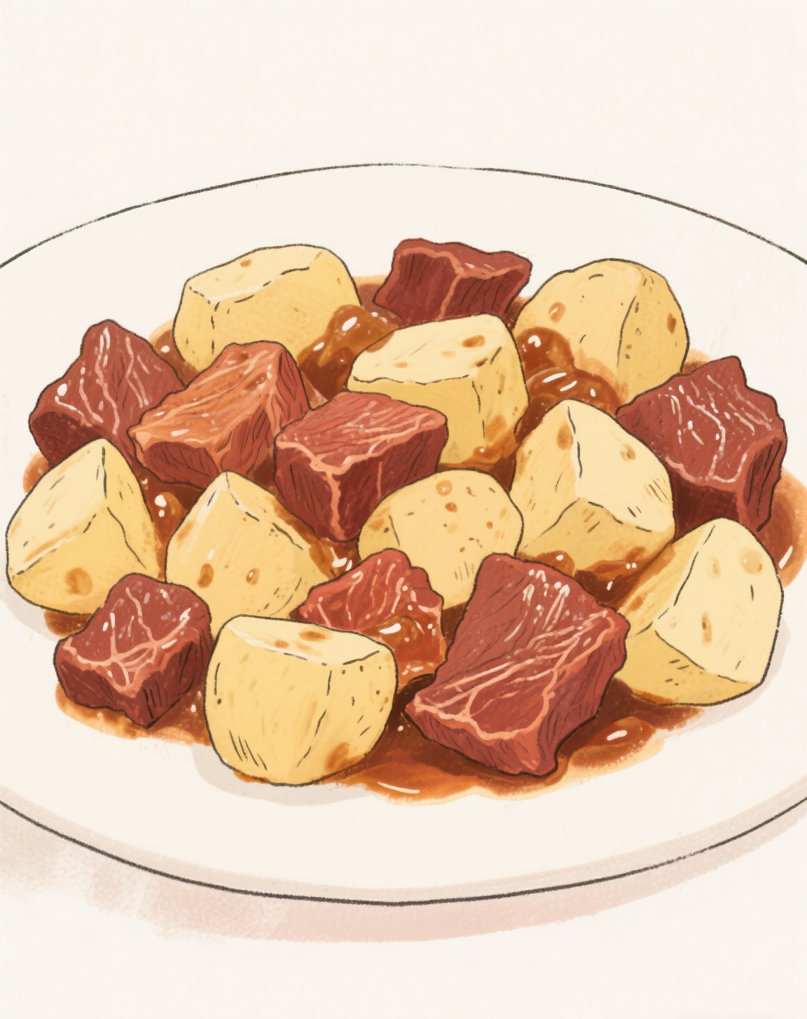 暖心滋补,一锅土豆炖牛肉