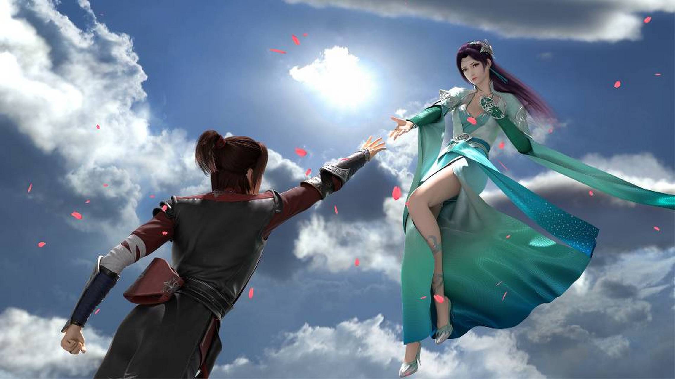 斗破苍穹精美图片#动漫壁纸 国漫《斗破苍穹》一直榜居动漫热度前