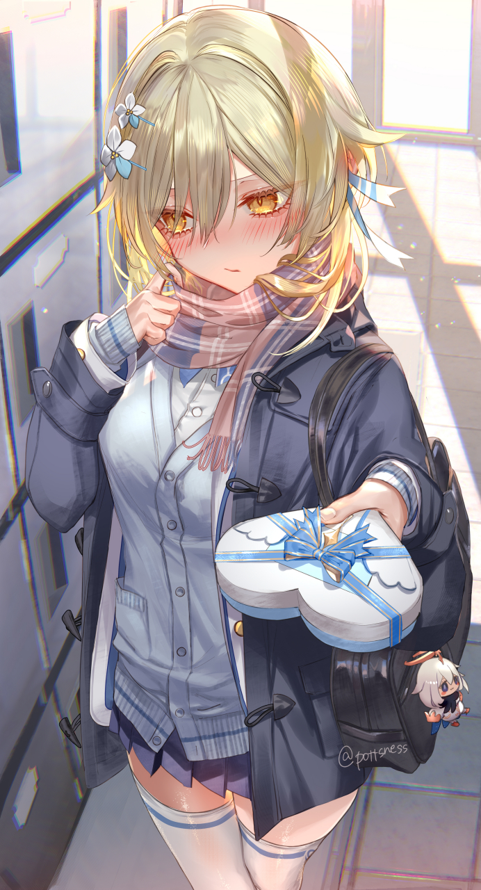 制服萤酱 画师:pottsness #原神# #二次元# #二次元美图