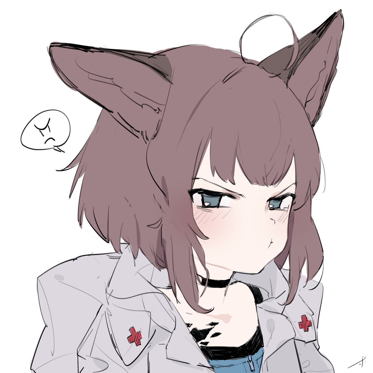 气鼓鼓的苏苏洛 画师:大林檬_big lemon #明日方舟# #二次元# #二次元