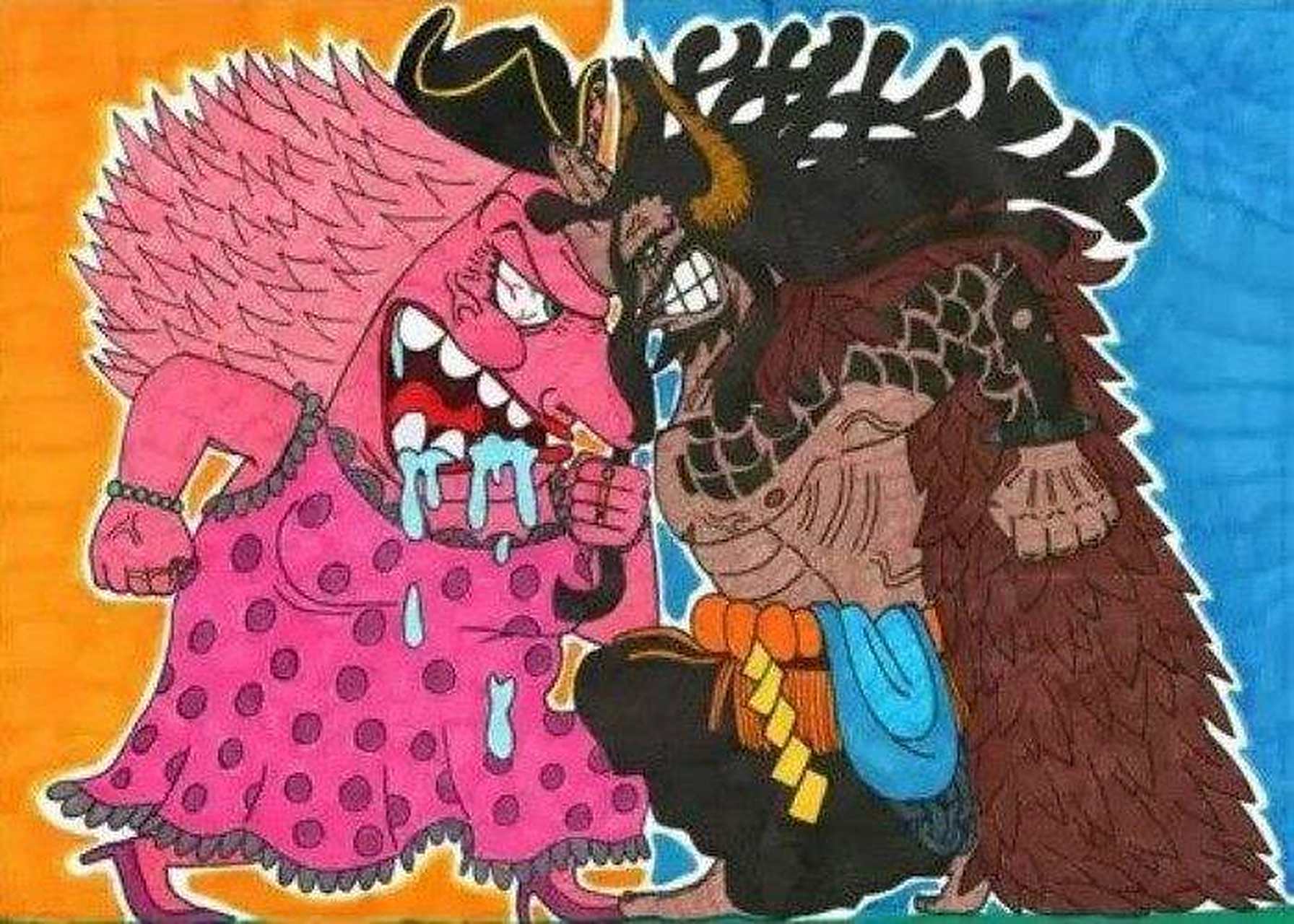 海贼王# 年轻时候的大妈和凯多真的cp感十足,为啥没在一起?