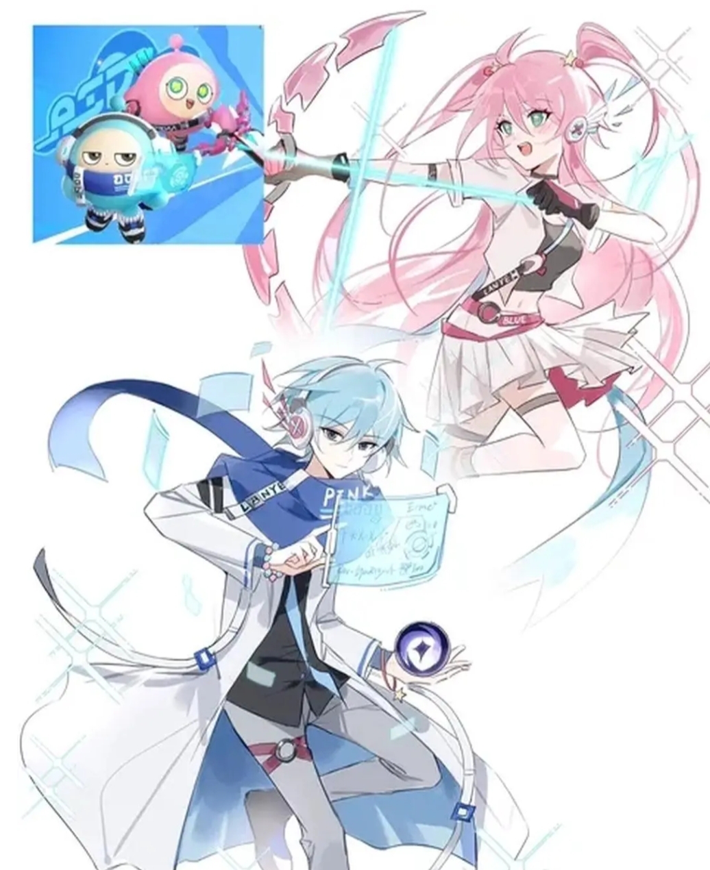 来磕下cp小蓝和小粉吧!真的好甜