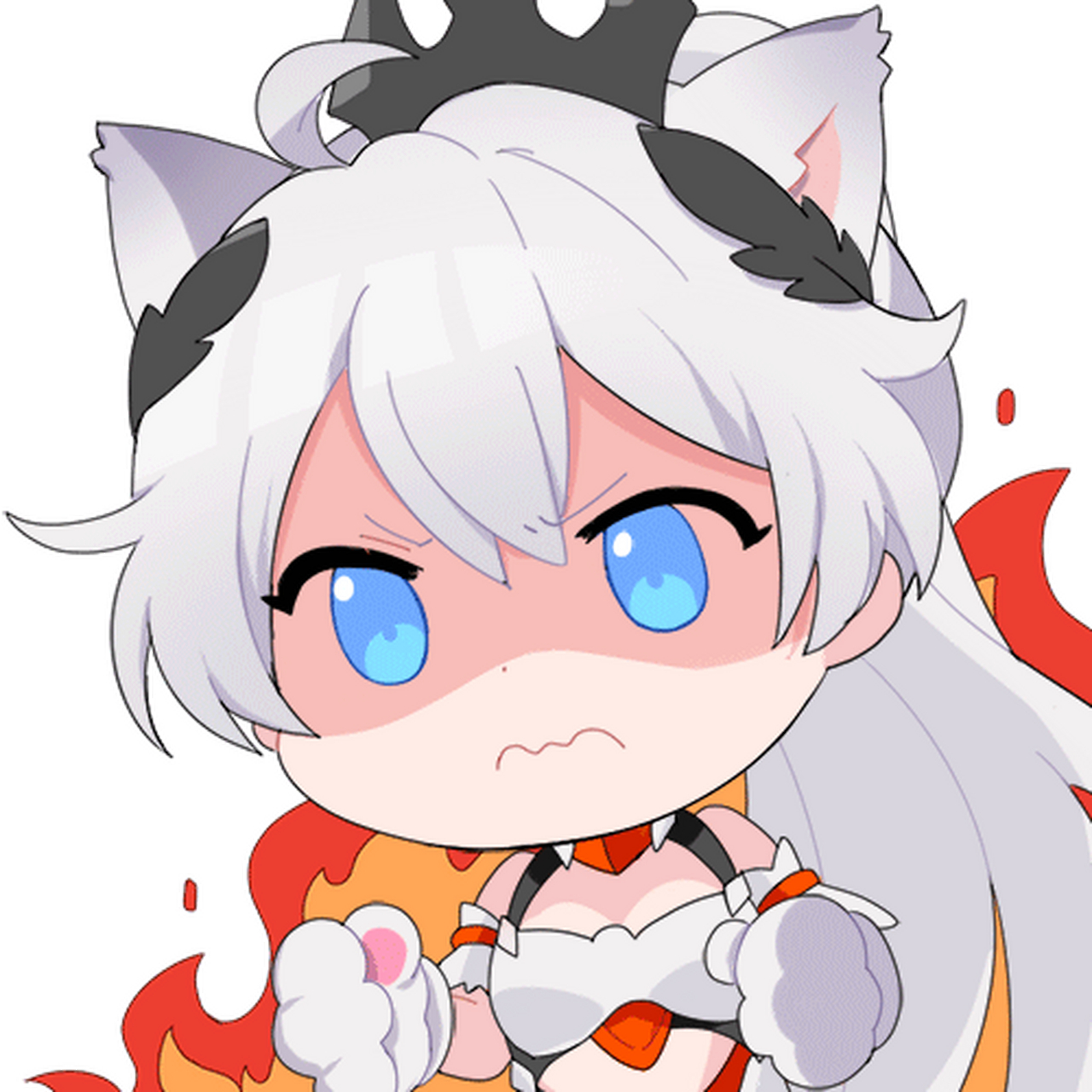 崩坏三# 崩坏三表情包第二期 图1,图9-琪亚娜 图2-符华 图3-爱莉希雅