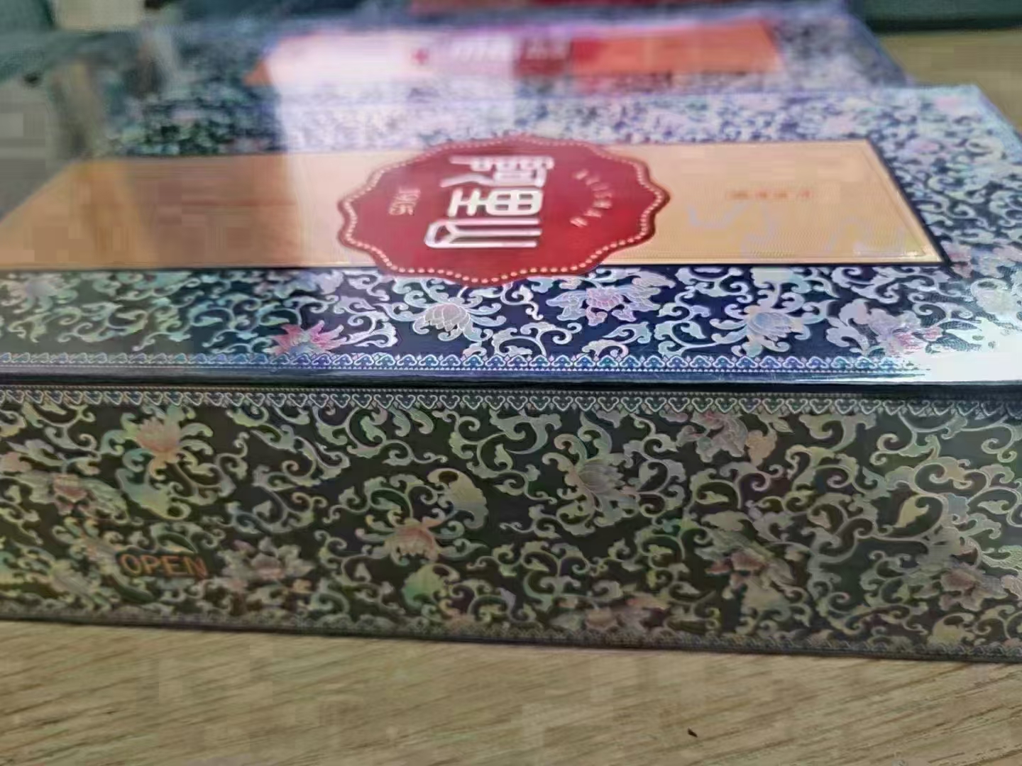 阿里山木盒软景泰蓝,优秀高级工艺,特点醇和饱满,细腻丰富,吸味纯正