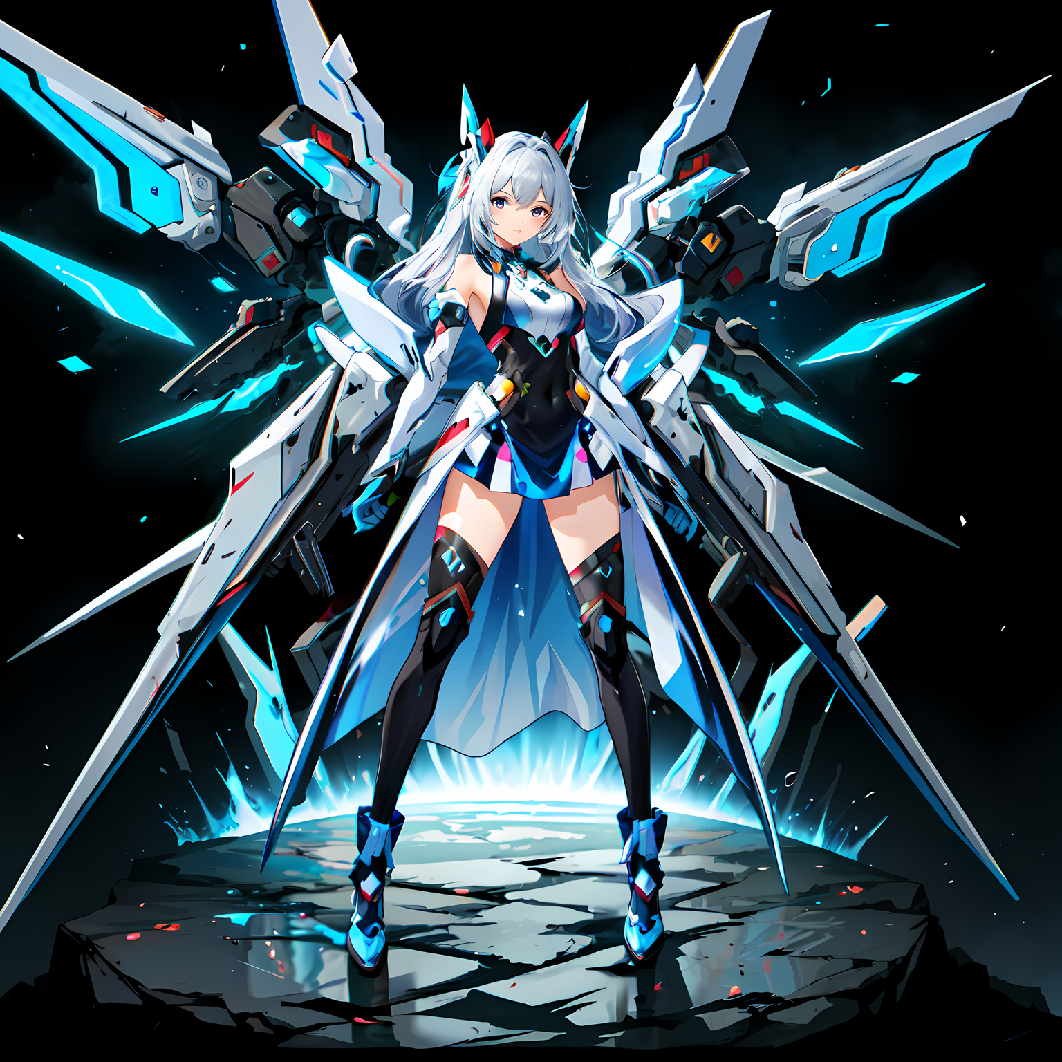 动漫美图# 高清机甲美少女,柔美和刚毅的化身,充斥些战斗前的冷静