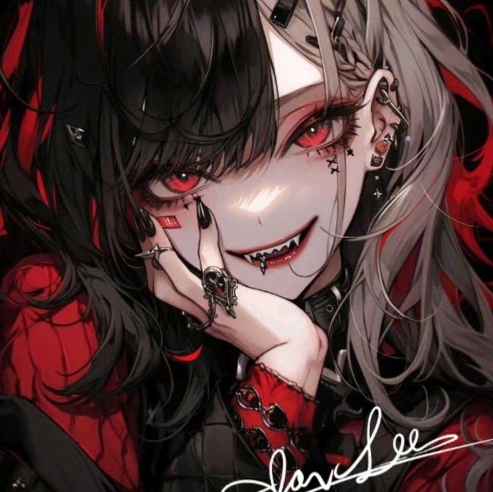 血色微笑  在幽深的夜,一抹红领结如流星划过,她是