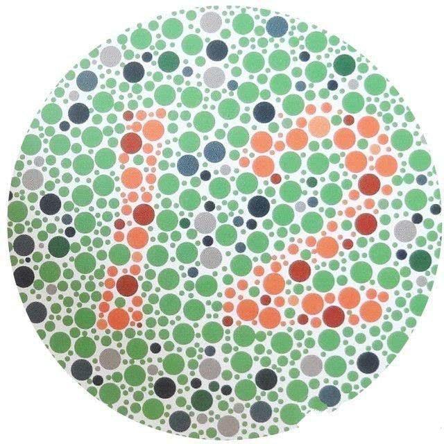 简单的色盲色弱测试图 你能看清几张? 都能看清考驾照没有问题!