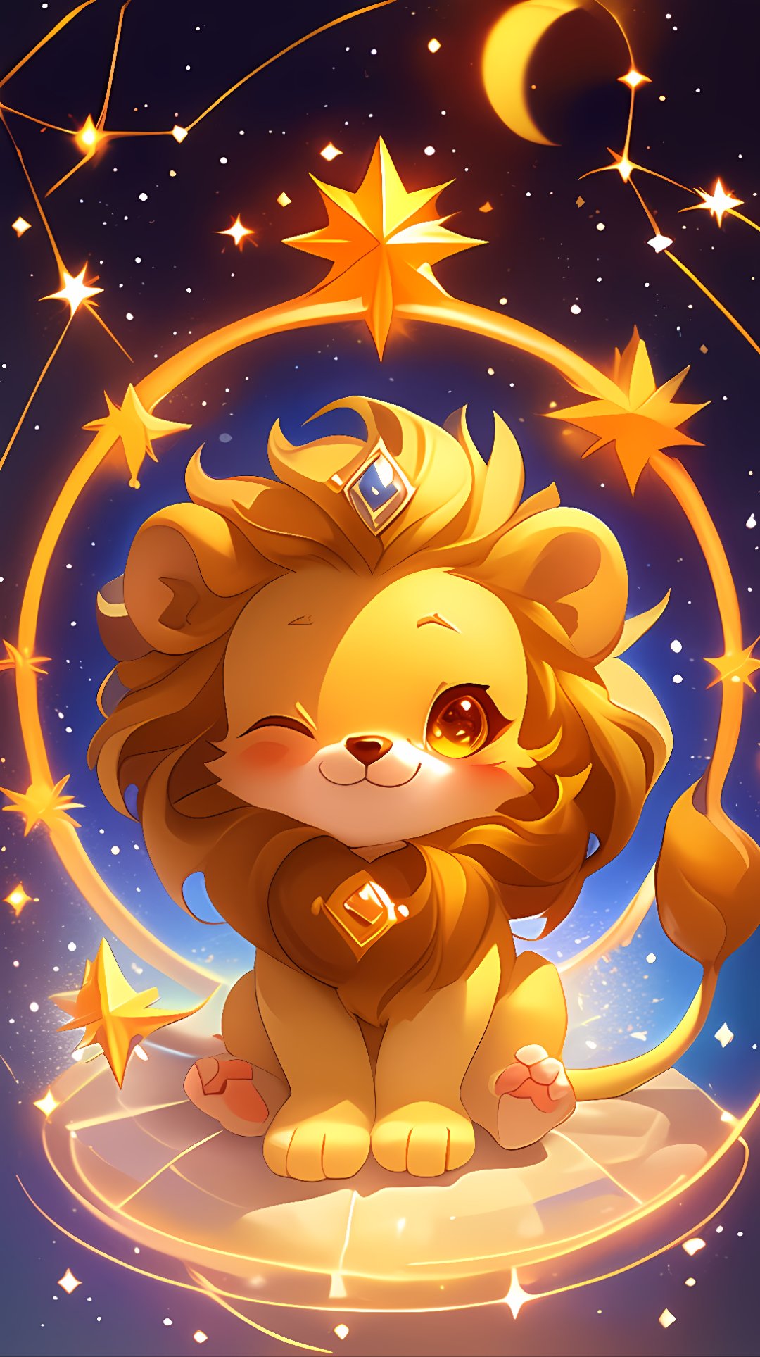 狮子座由太阳守护,属于火象星座