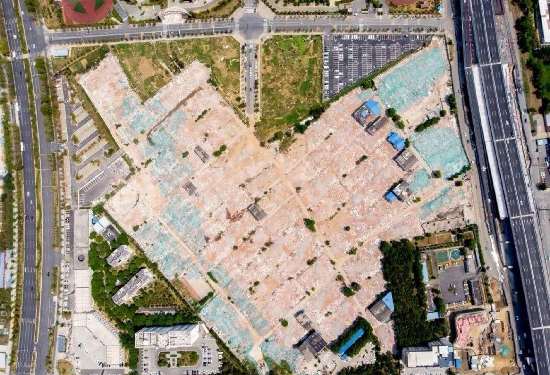 肥西县照山新村已全部拆迁.