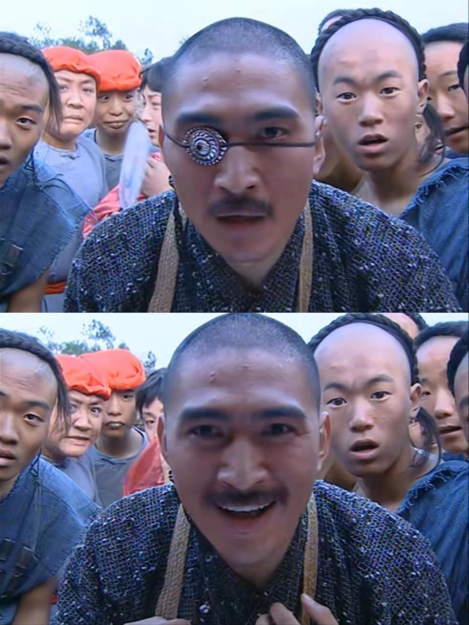 释小龙在《少年黄飞鸿》里的搞笑造型 这部剧真是童年的经典回忆