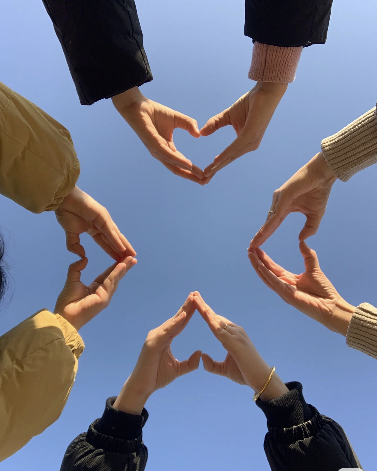 人比心的图片一群人用手比心的图片真诚朋友图片大全照片背影手指的