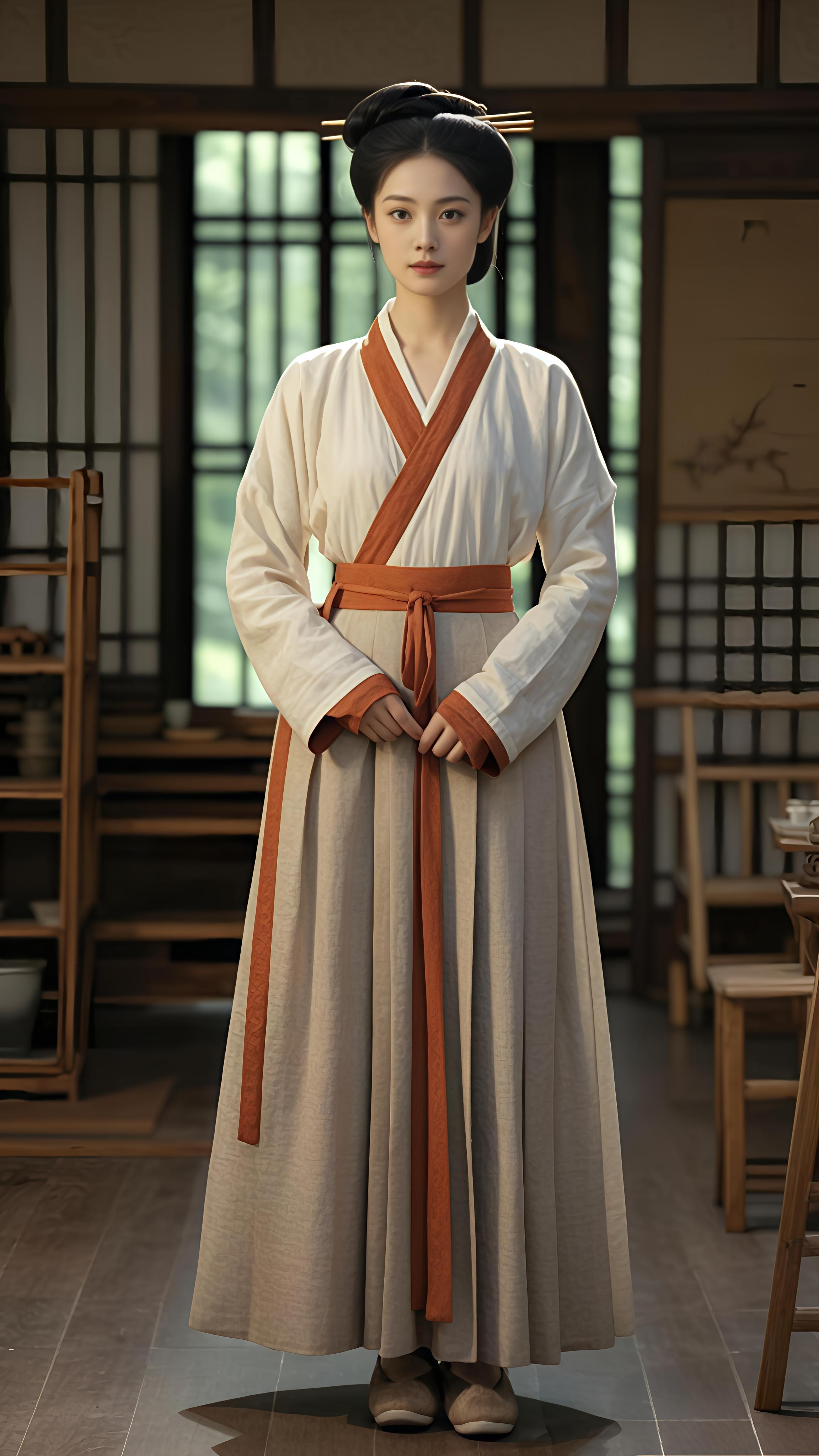 本期主题:战国时期秦国平民美人 一,服饰 1