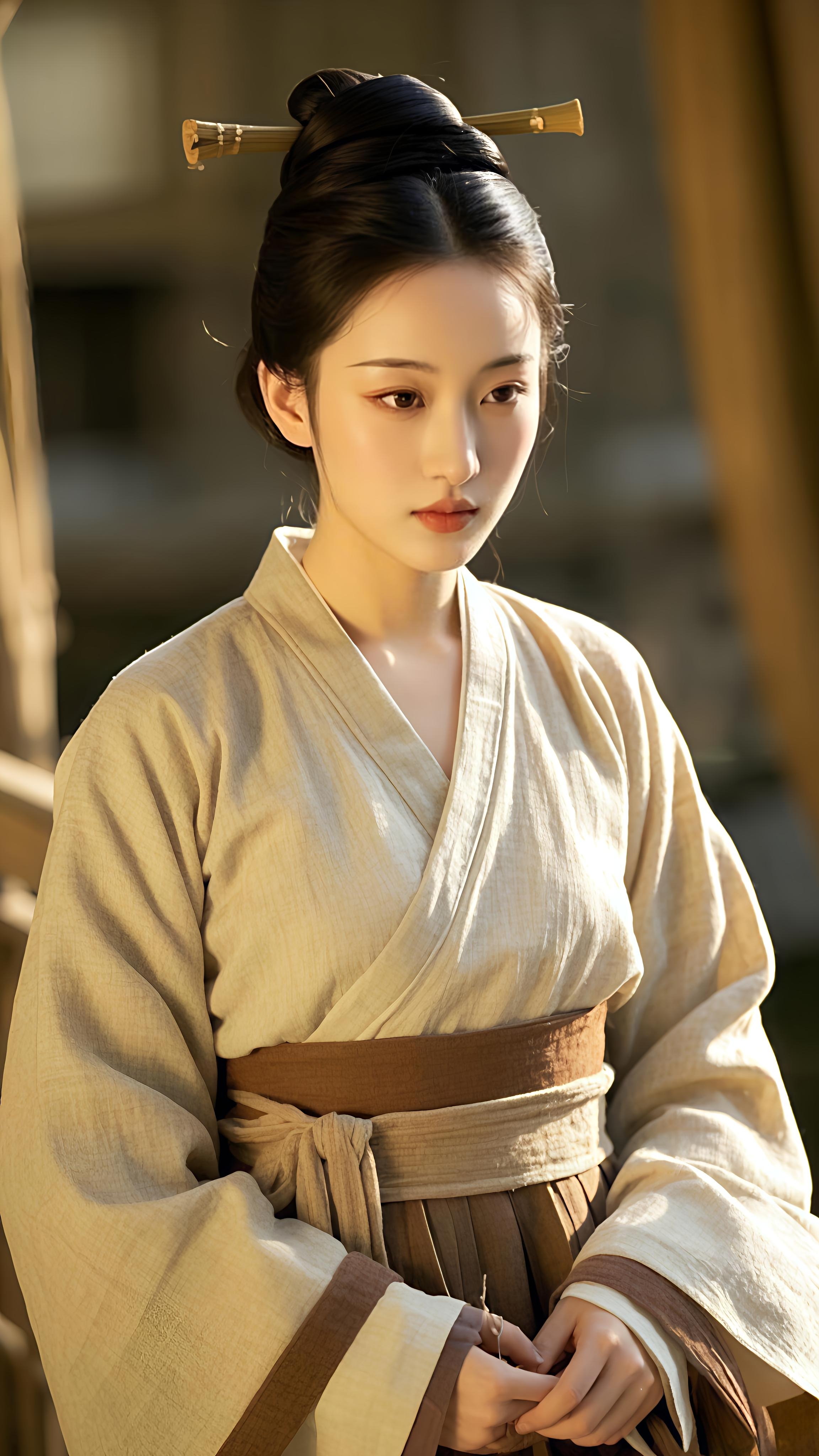 本期主题:战国时期秦国平民美人 一,服饰 1