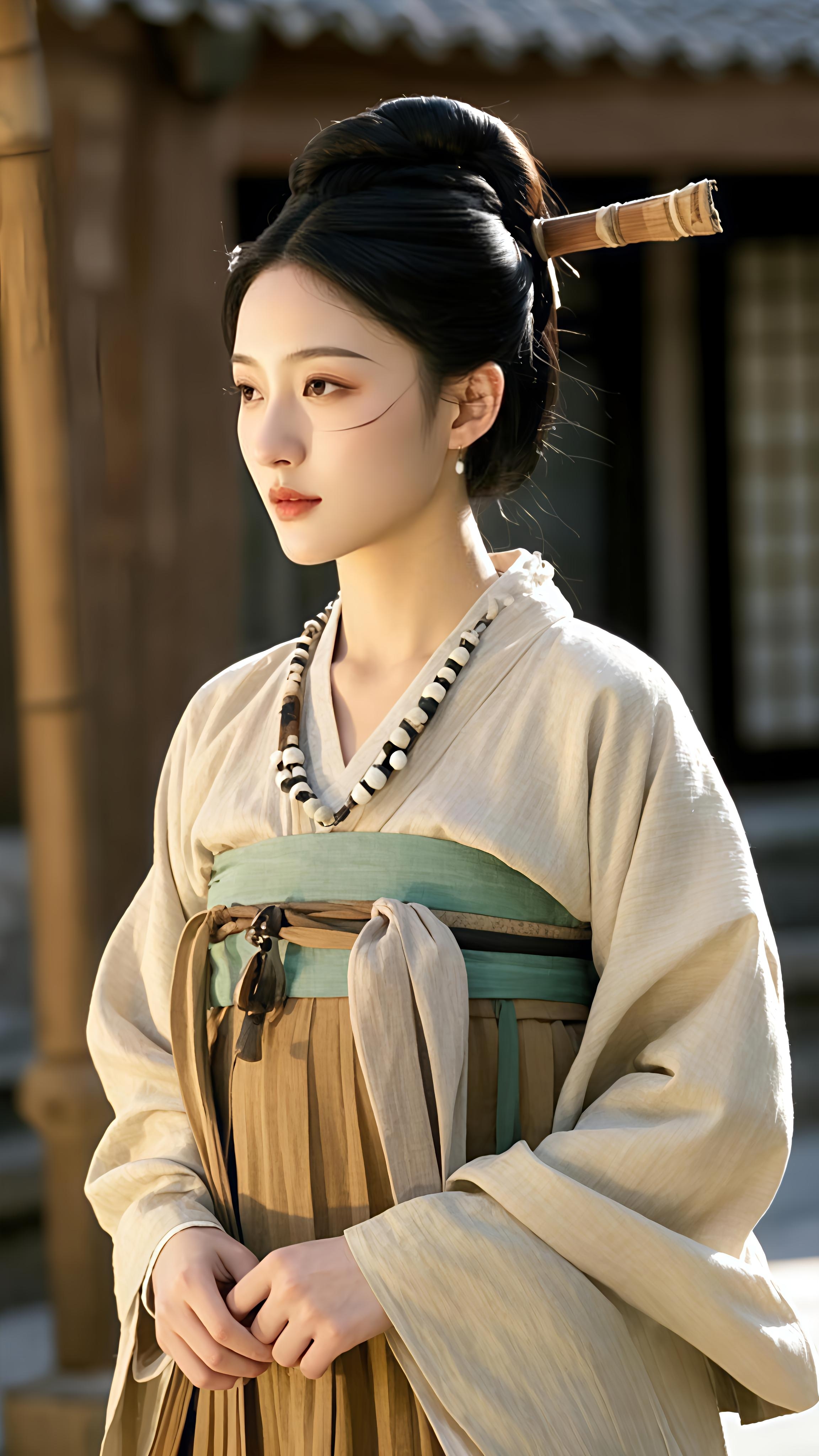 本期主题:战国时期秦国平民美人 一,服饰 1