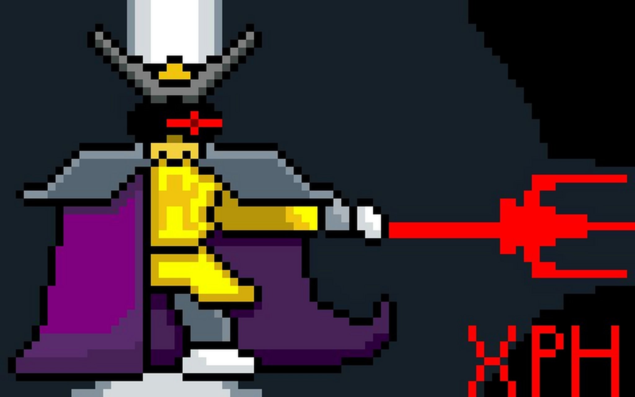 传说之下像素画:不灭的安黛因和艾斯戈尔.