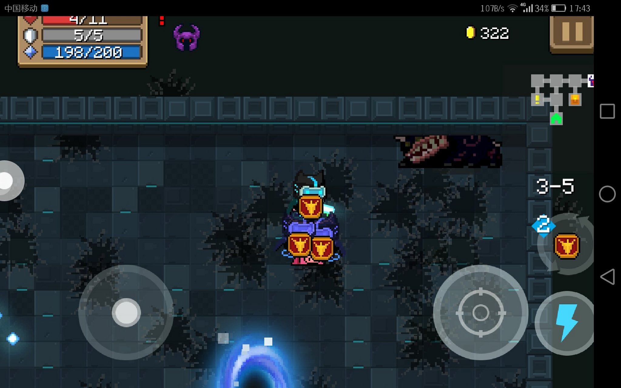 【元气骑士】 又通关了一次吊炸天模式,求核电!