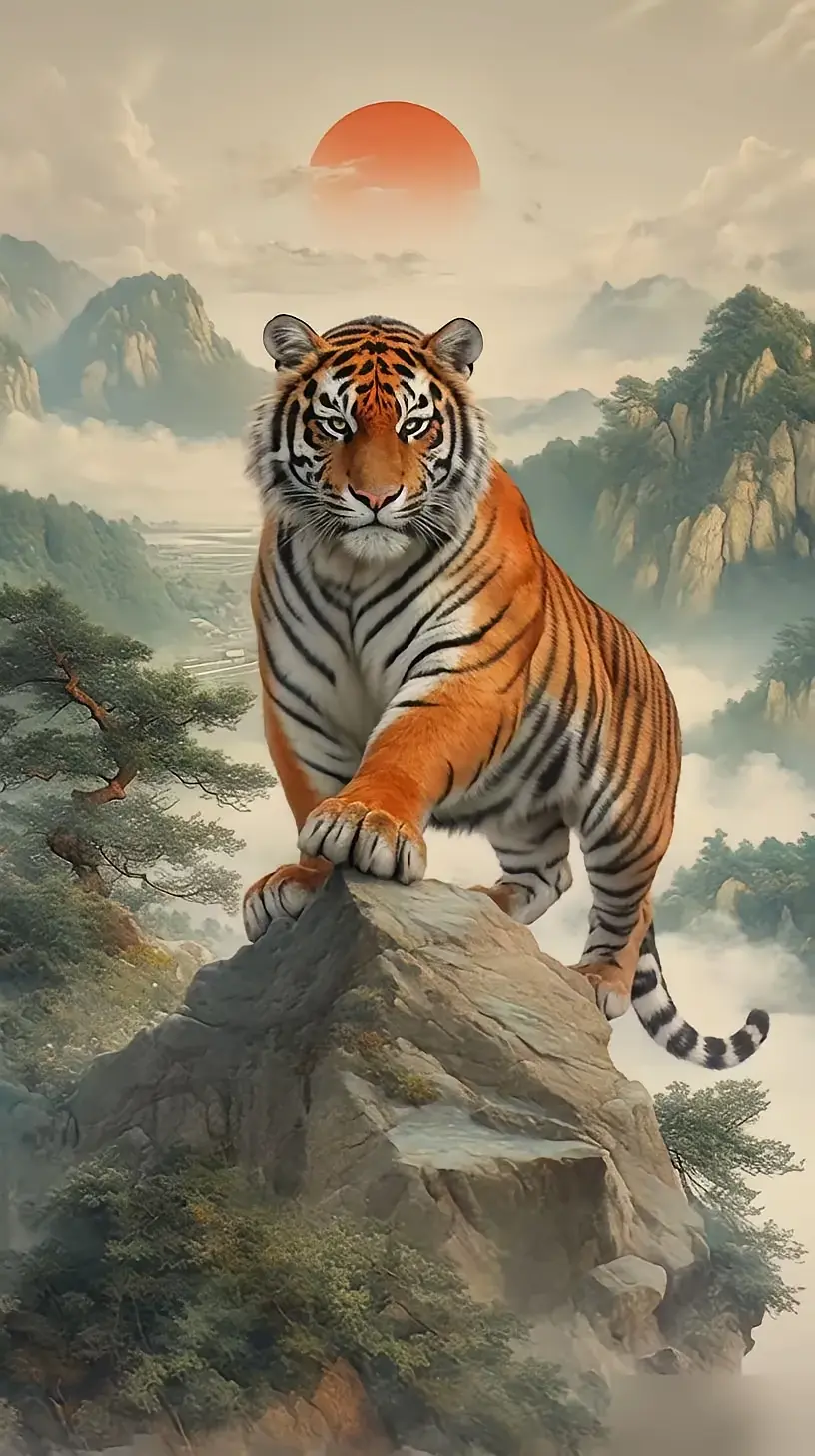 山巅王者,虎啸山林,气吞山河!