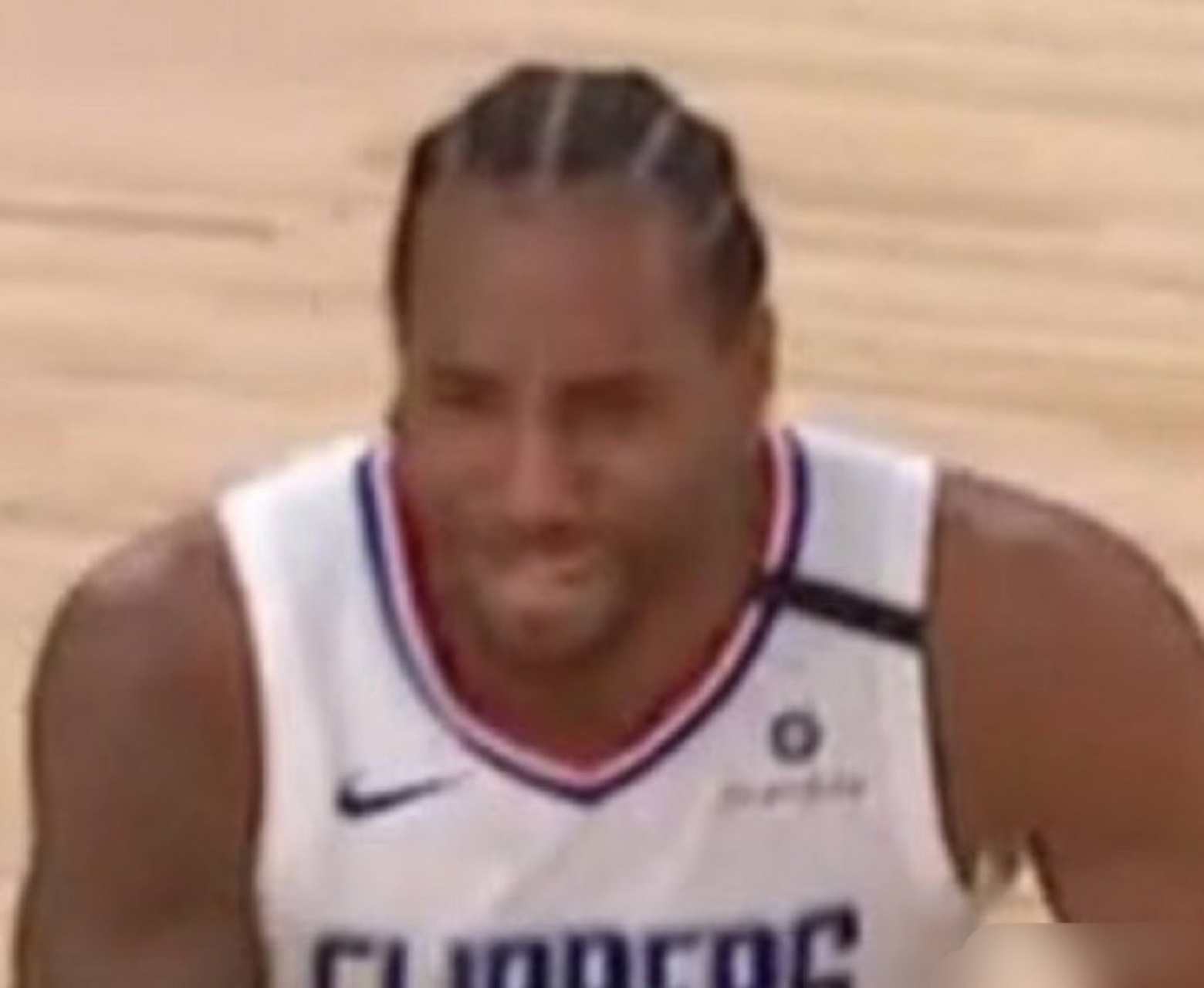 每日打卡# 最后面对老詹教科书式防守,小卡这表情是怎么了?