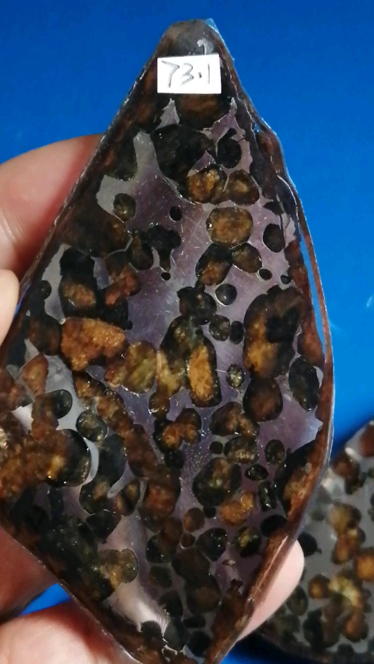 橄榄陨石切片,每片六七十克左右