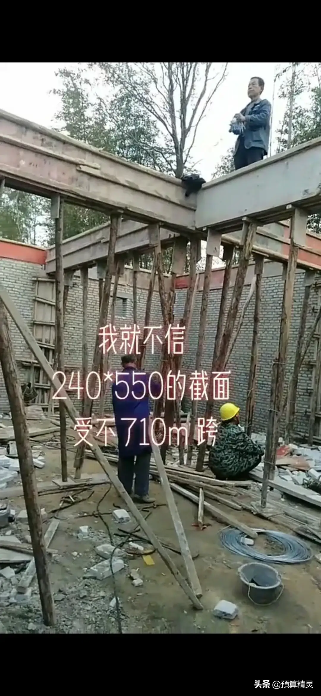 这个梁是10米的跨度,宽度为240mm,高度为550mm,看这情况两根相交的梁