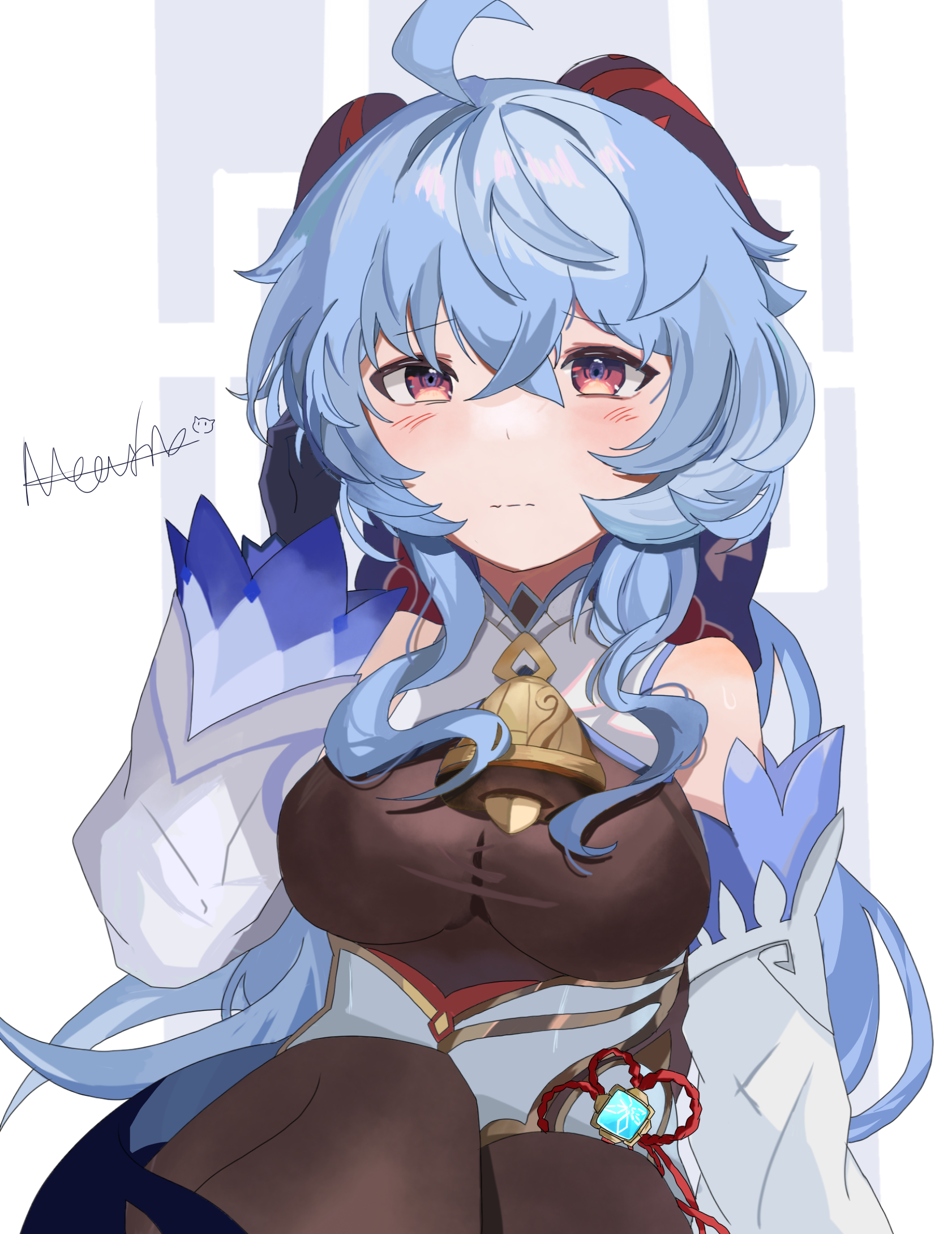 初二初中生随便摸摸[吃鲸][吃鲸]#绘画# #甘雨