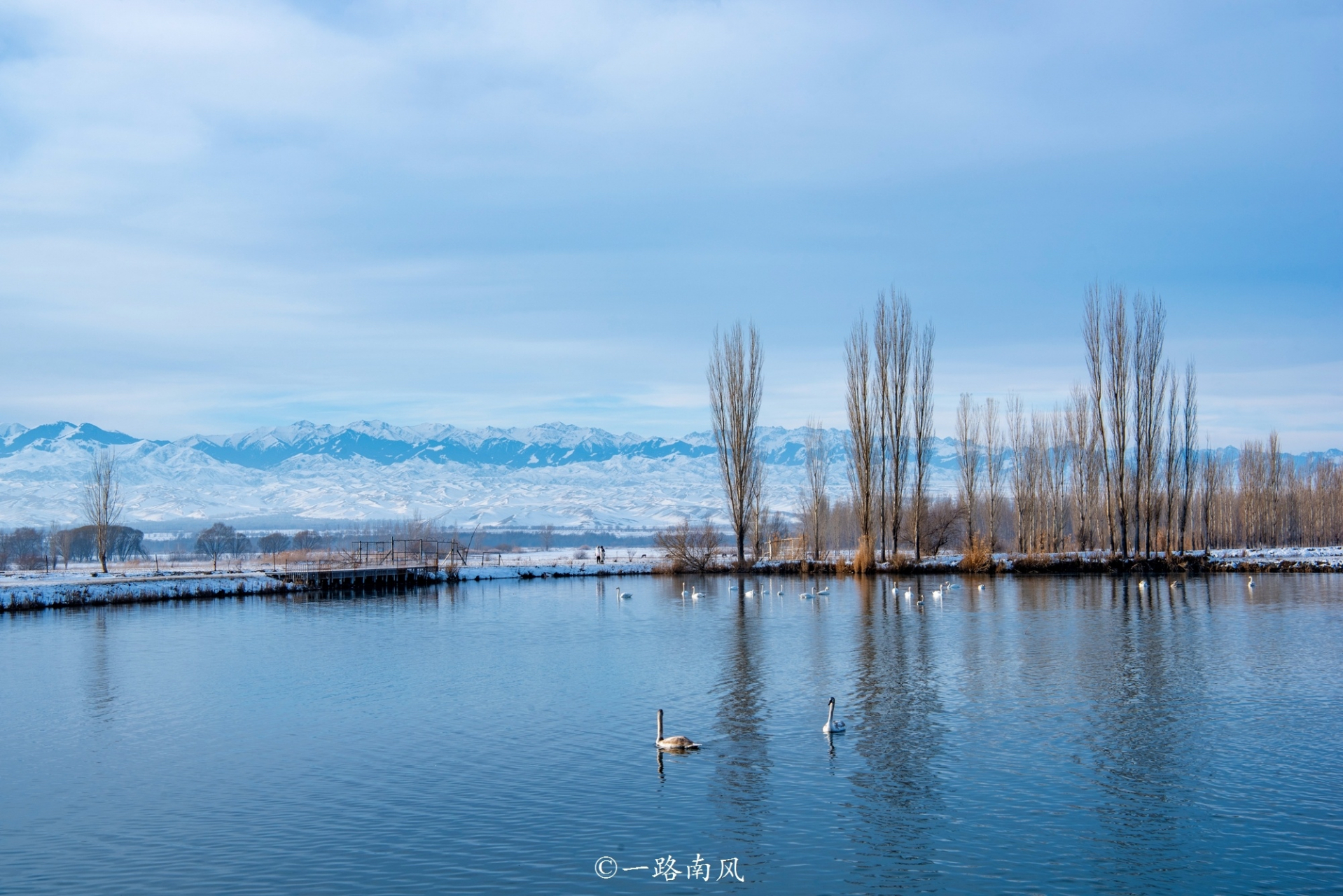 #冬日冰雪漫游季# 没想到伊犁还有这么美的地方. 这个地方就是天鹅泉