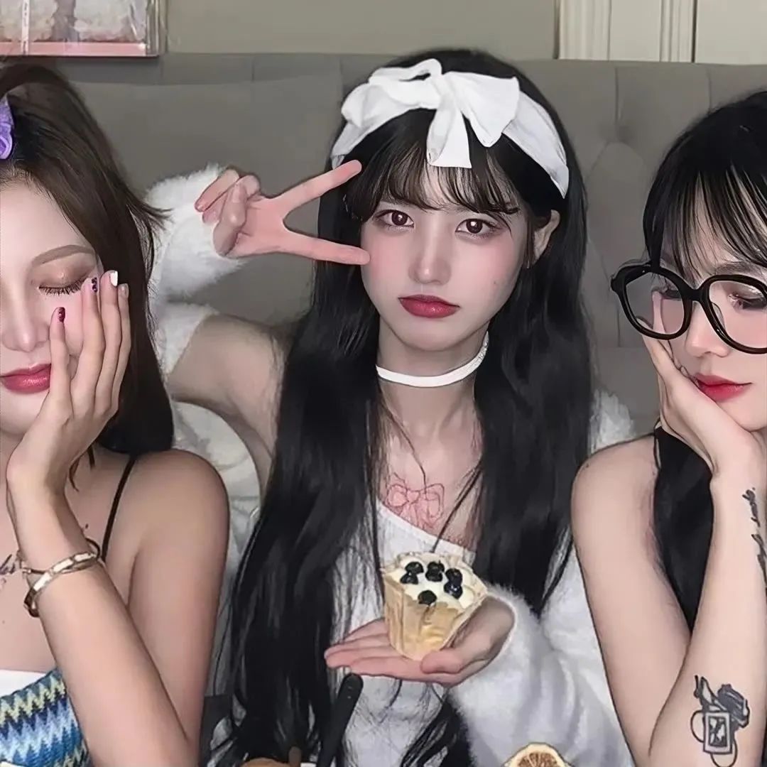 颜值超高,三人闺蜜头像