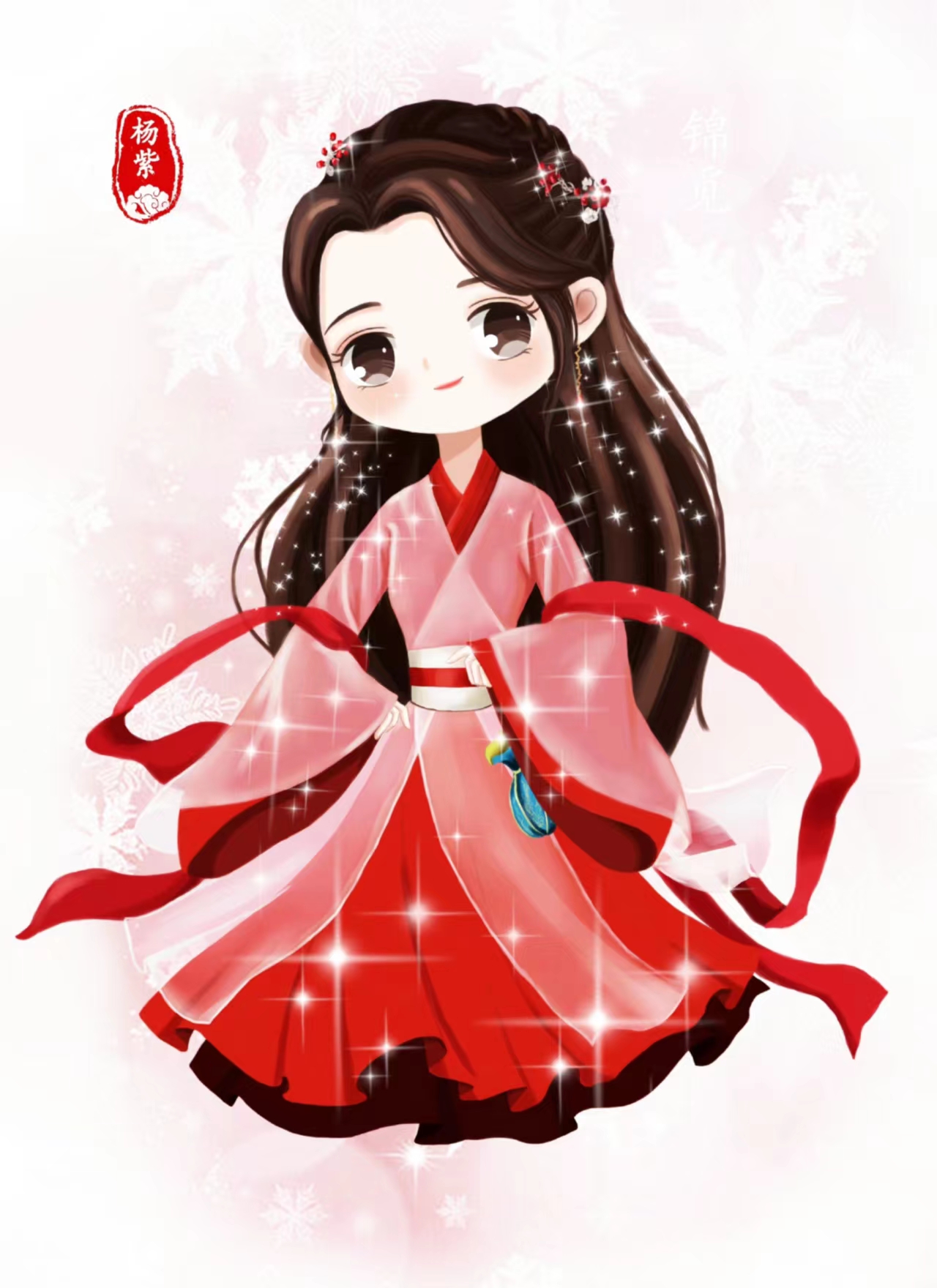 漫画《香蜜沉沉烬如霜》锦觅:繁花似锦觅安宁,淡云流水渡此生,多美的