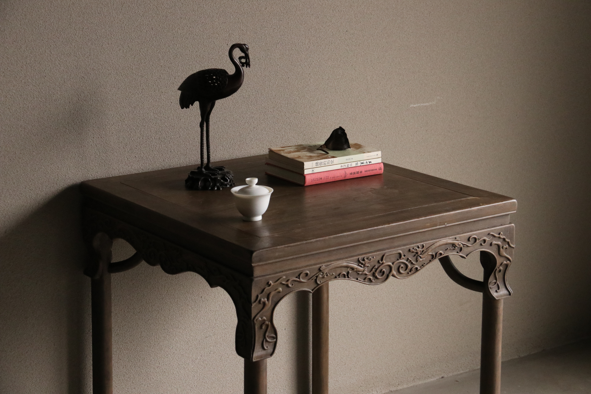 疏朗文静 | 不事张扬—方桌 清,楠木,尺寸:80见方高82 .