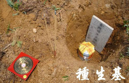种生基,是"生命的根基",意思是生人当死人办,运用天地灵气,将生人的发