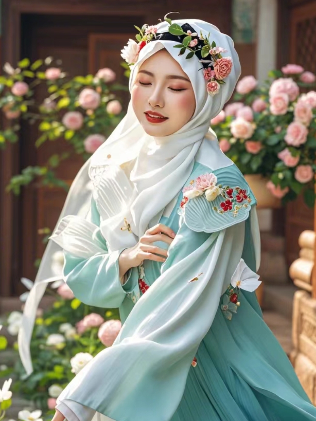 我叫阿莉,今年28岁,是一名回 族姑娘,出生在一个传统的回 族家庭